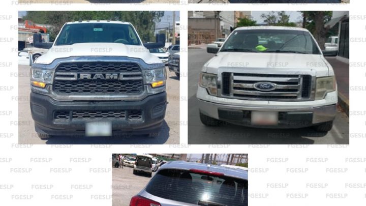 UNIDAD DE ROBO DE VEHÍCULOS DE LA FGESLP RECUPERA CINCO AUTOMOTORES EN LA CAPITAL POTOSINA