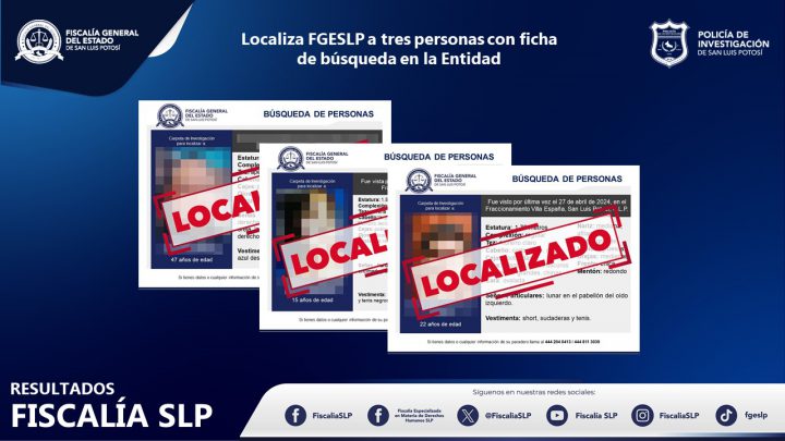 UBICA FISCALÍA GENERAL DE SLP A UNA JOVEN 15 AÑOS BUSCADA EN LA CAPITAL