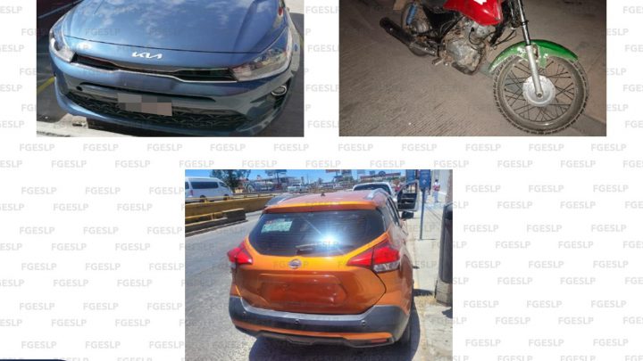 POR ALTERACIONES EN LA SERIE, AGENTES DE LA PDI ASEGURAN TRES UNIDADES EN LA CAPITAL POTOSINA