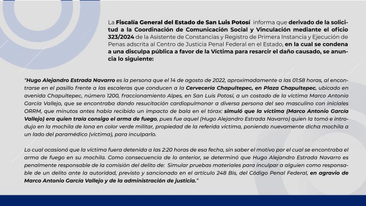 #FGESLP informa: