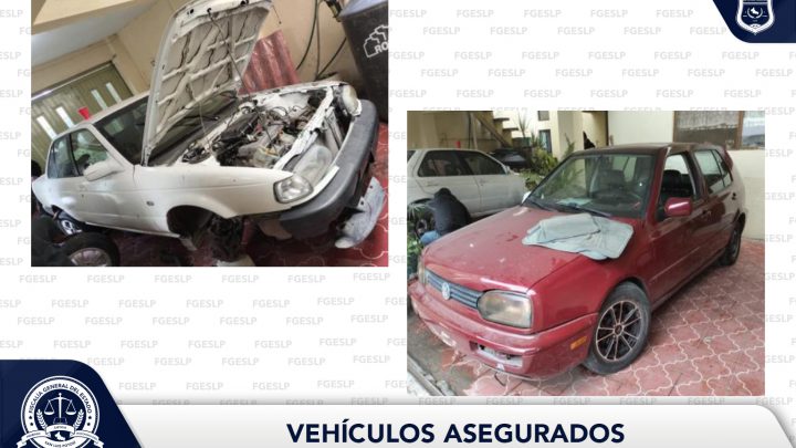EN CATEO, POLICÍA DE INVESTIGACIÓN ASEGURA DOS VEHÍCULOS ROBADOS EN SLP