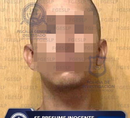 ELEMENTOS DE LA FGESLP DETIENEN A SEÑALADO DE ROBO CALIFICADO
