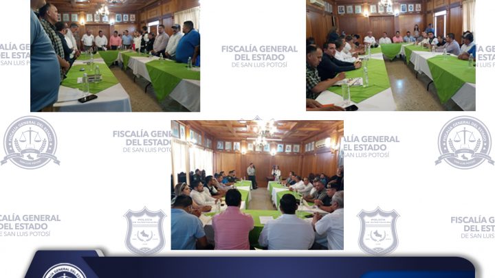 EN RIOVERDE FGESLP PARTICIPA EN REUNIÓN DE CONSEJO DE SEGURIDAD MUNICIPAL