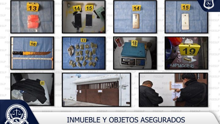 FISCALÍA DESMANTELA PRESUNTA CASA DE SEGURIDAD DEDICADA A LA MAQUILA Y VENTA DE DROGA