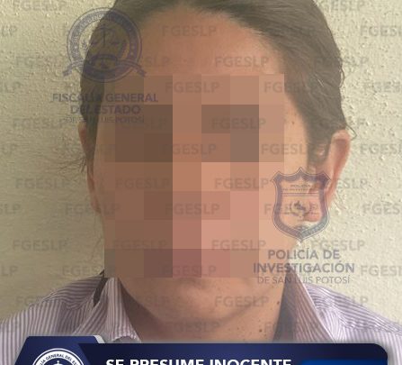 PDI APREHENDE A MUJER SEÑALADA POR ROBO EN LA CAPITAL POTOSINA
