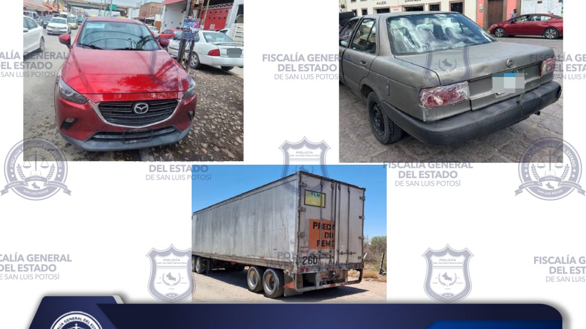 PDI POTOSINA ASEGURA DOS AUTOMOTORES Y UNA CAJA SECA PDI POTOSINA ASEGURA DOS AUTOMOTORES Y UNA CAJA SECA