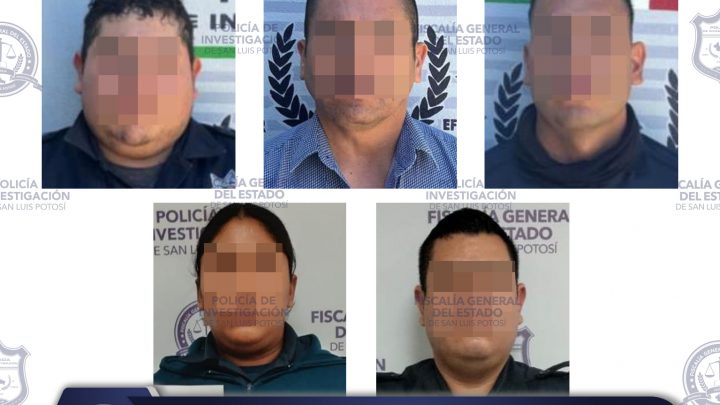 POR DELITOS COMETIDOS POR SERVIDORES PÚBLICOS Y ABUSO DE AUTORIDAD, PDI DETIENE A CINCO INDICIADOS EN MATEHUALA