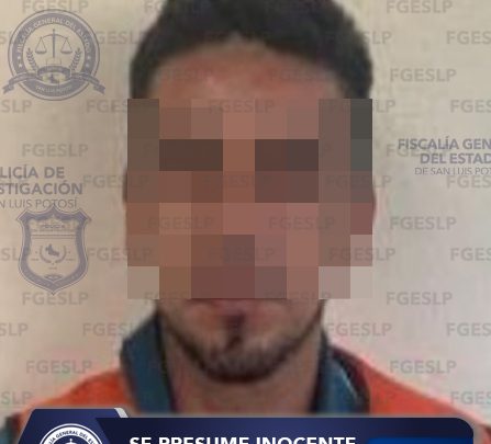 FISCALÍA DE SLP APREHENDE EN LA CAPITAL POTOSINA A SUJETO RELACIONADO CON LA MUERTE DE UNA PERSONA