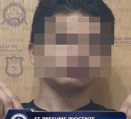 INDICIADO DE ROBO VIOLENTO A DIVERSOS ESTABLECIMIENTOS EN SLP; ES LLEVADO A PRISIÓN POR FISCALÍA