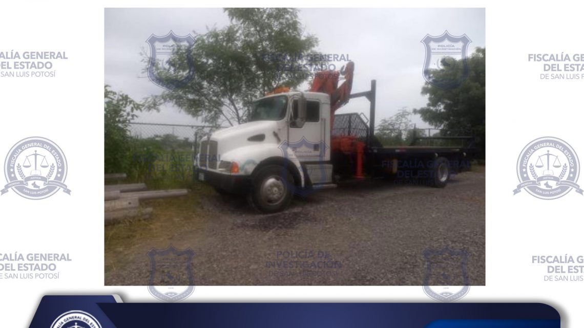 FUE ASEGURADA UNA GRÚA POR CONTAR CON REPORTE DE ROBO EN TAMAZUNCHALE; FGESLP FUE ASEGURADA UNA GRÚA POR CONTAR CON REPORTE DE ROBO EN TAMAZUNCHALE; FGESLP