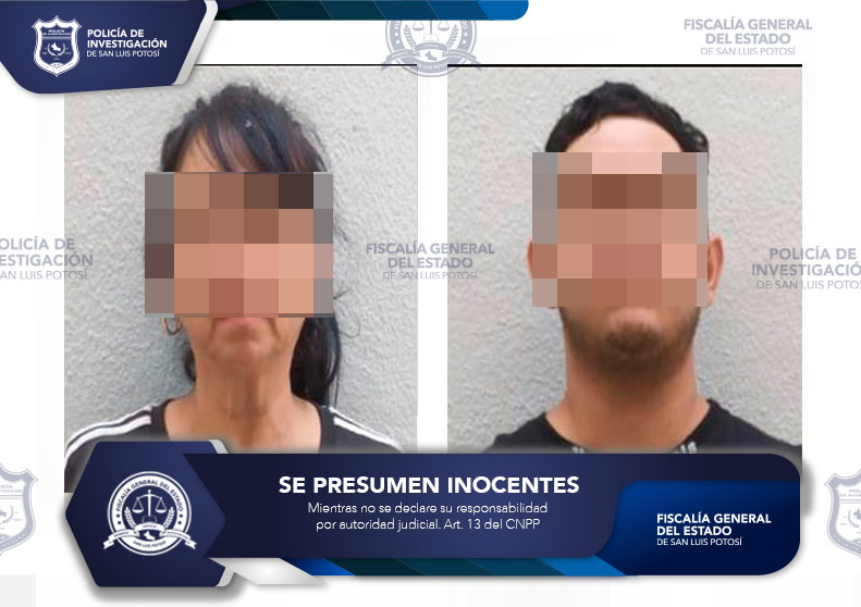 PAREJA TERMINA EN PRISIÓN POR PRESUNTO ROBO A VIVIENDA DE SGS: FISCALÍA DE SLP