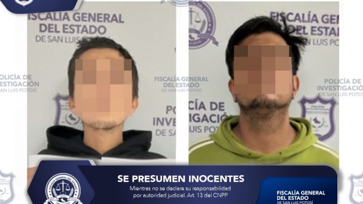 AGENTES INVESTIGADORES DE LA FGESLP CAPTURAN A SEÑALADOS DE ROBO CALIFICADO A TIENDA DE CHOCOLATES