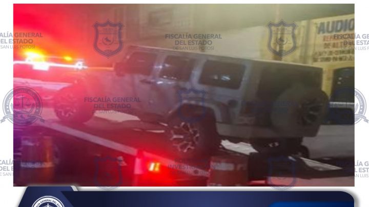 CAMIONETA CON NÚMERO DE SERIE ALTERADA ES ASEGURADO POR LA POLICÍA DE FGESLP EN VILLA DE ARISTA