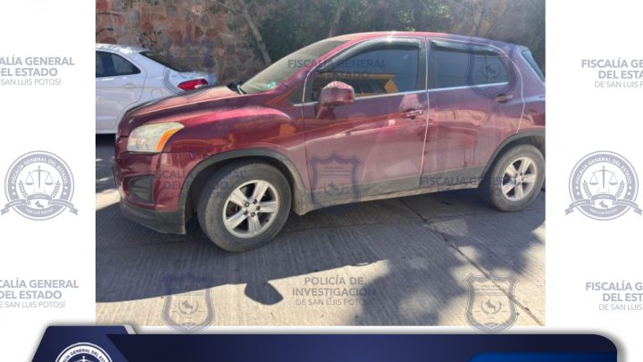 PDI POTOSINA ASEGURA UNA CAMIONETA EN SOLEDAD CON REPORTE DE ROBO