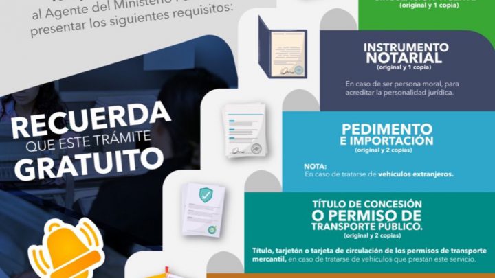 INFORMA FISCALÍA DE SLP REQUISITOS Y PROCESO PARA LA DEVOLUCIÓN DE UN VEHÍCULO RECUPERADO
