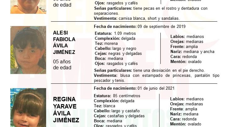 FGESLP ACTIVA ALERTA AMBER PARA LOCALIZAR A TRES INFANTES EN CIUDAD VALLES, SLP.