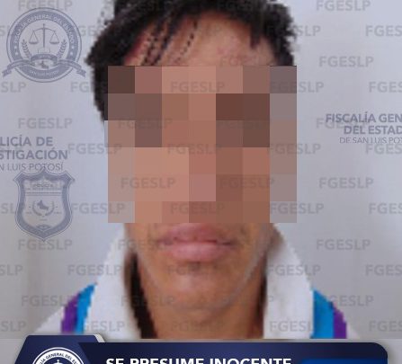 SEÑALADO DE ROBO DOMICILIARIO TERMINA EN PRISIÓN, TRAS SER LOCALIZADO POR LA POLICÍA DE FGESLP