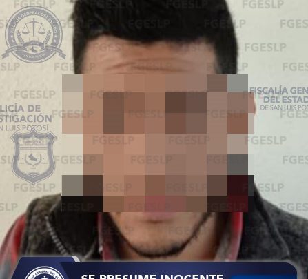 FISCALÍA POTOSINA APOYA EN DETENCIÓN DE SUJETO QUE ERA BUSCADO EN GUANAJUATO