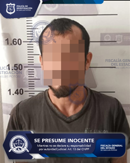 PDI POTOSINA CUMPLIMENTA ORDEN DE APREHENSIÓN A INDIVIDUO POR DELITO CONTRA LA SALUD