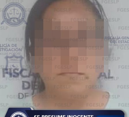 FISCALÍA DE SLP DETIENE A UNA MUJER CON UN VEHÍCULO ROBADO