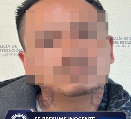 FGESLP APREHENDE A SEÑALADO POR VIOLENCIA FAMILIAR EN VILLA DE POZOS