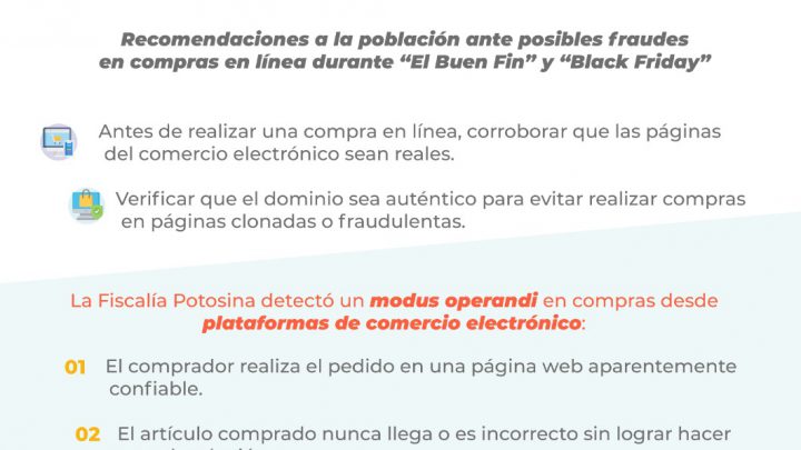 FISCALÍA EXHORTA A EVITAR SER VÍCTIMA DE FRAUDE EN COMPRAS DIGITALES