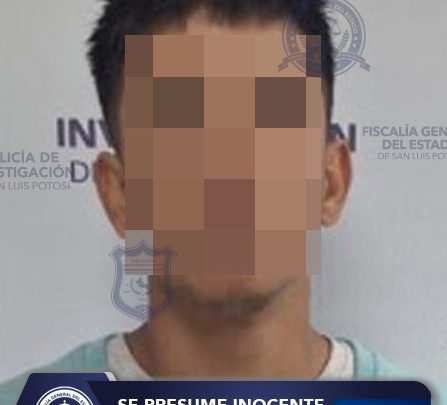 FGESLP CAPTURA A FLORENCIO “N”, SEÑALADO DE ROBO CALIFICADO