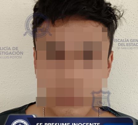 EN LA CAPITAL POTOSINA, FGESLP DETUVO A SUJETO SEÑALADO DE NARCOMENUDEO