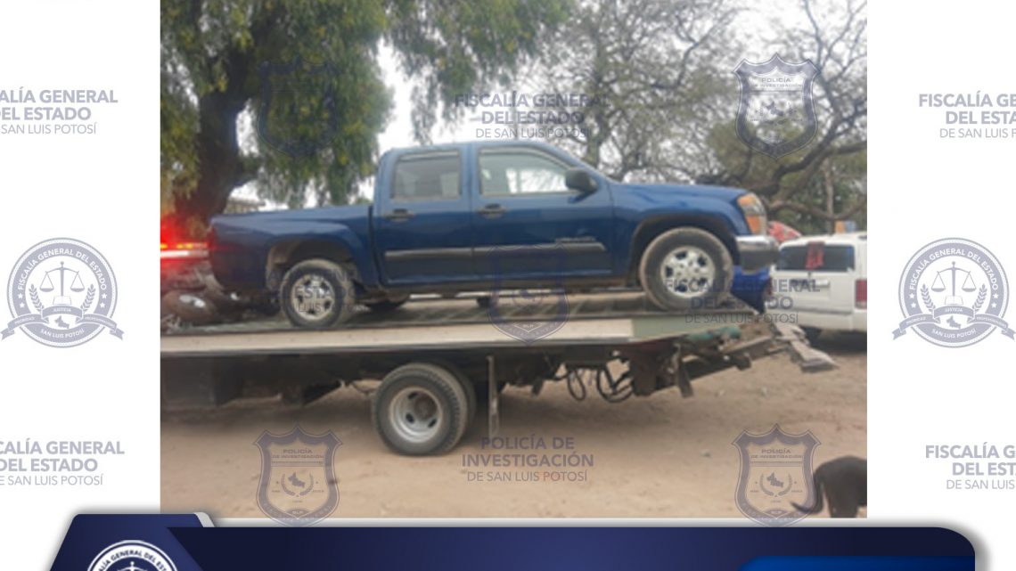 FGESLP RECUPERA CAMIONETA CON REPORTE DE ROBO EN LA LOCALIDAD DE PEÑASCO