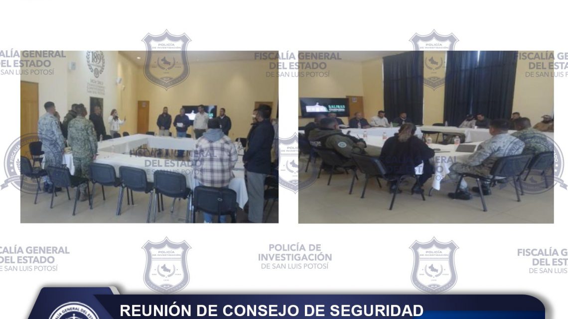 EN SALINAS PARTICIPA FGESLP EN JUNTA DE CONSEJO DE SEGURIDAD PÚBLICA EN SALINAS PARTICIPA FGESLP EN JUNTA DE CONSEJO DE SEGURIDAD PÚBLICA