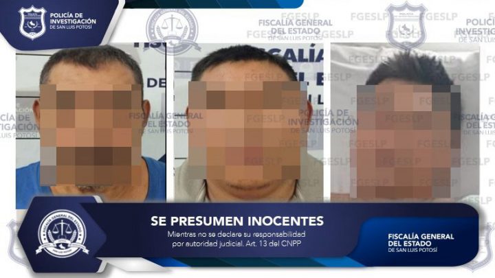 POLICÍA INVESTIGADORA CAPTURA A TRES SUJETOS POR TENTATIVA DE HOMICIDIO EN XILITLA, SLP