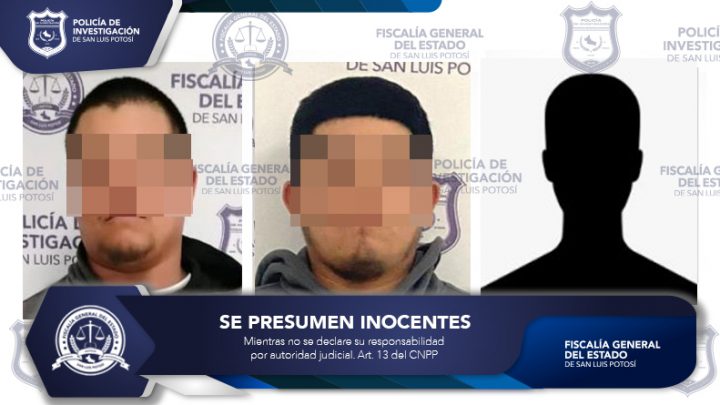 TRES PERSONAS FUERON ASEGURADAS POR POLICÍA DE LA FISCALÍA DE SLP, EN FLAGRANCIA CON MOTOS ROBADAS