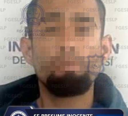 FISCALÍA DE SLP APREHENDE A EDGAR “N”, IMPUTADO POR ROBO CALIFICADO