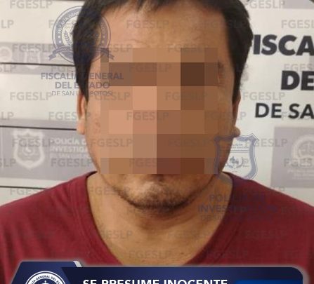 POLICÍA DE LA FISCALÍA DE SLP CAPTURA A HÉCTOR “N” POR VIOLENCIA FAMILIAR Y LESIONES
