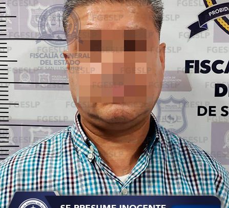 FISCALÍA DE SLP CUMPLIMENTA ORDEN DE APREHENSIÓN POR USO ILÍCITO DE ATRIBUCIONES Y FACULTADES