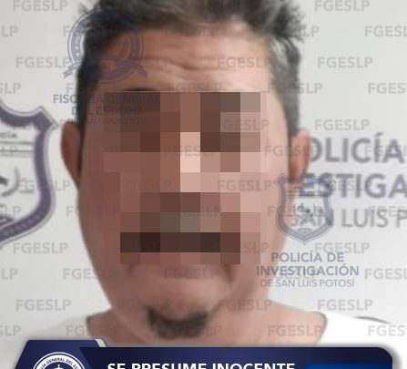 POLICÍA INVESTIGADORA APREHENDE A MASCULINO SEÑALADO DE ABUSO SEXUAL EN SLP