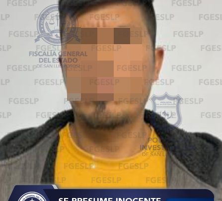 FISCALÍA POTOSINA CAPTURA EN NUEVO LEÓN A SUJETO QUE ERA BUSCADO POR PRESUNTO HOMICIDIO CALIFICADO