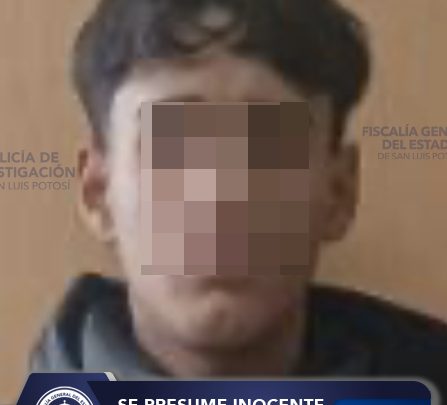 FGESLP OBTIENE APREHENSIÓN DE RICARDO “N” POR ROBO CALIFICADO