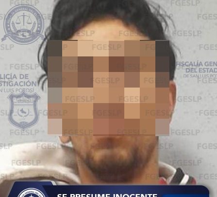 FISCALÍA POTOSINA DETUVO A URIEL “N” POR CONDUCIR UNA MOTOCICLETA ROBADA