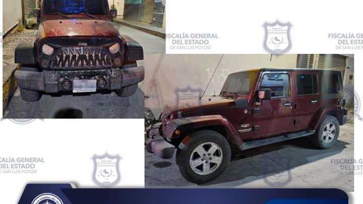 ASEGURA PDI POTOSINA UNA CAMIONETA CON REPORTE DE ROBO EN LA UNIÓN AMERICANA