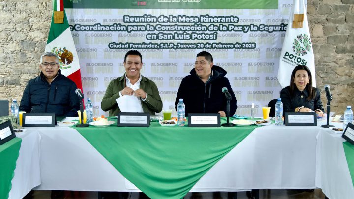 REAFIRMA FGESLP COORDINACIÓN CON AUTORIDADES DE LOS TRES NIVELES, EN LA MESA DE CONSTRUCCIÓN DE PAZ EN CD. FERNÁNDEZ