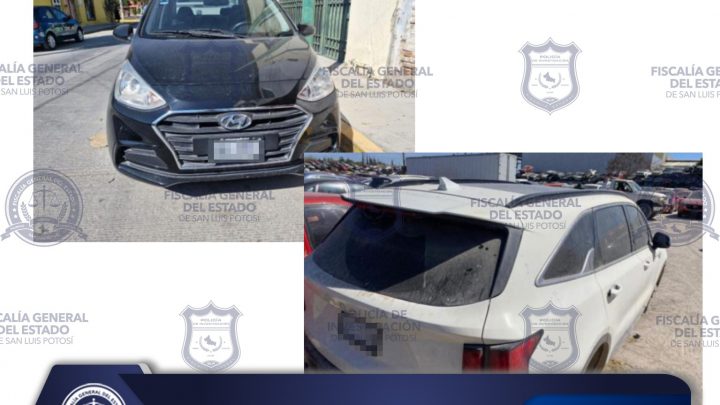PDI ASEGURA DOS VEHÍCULOS CON NÚMERO DE SERIE ALTERADO EN SLP