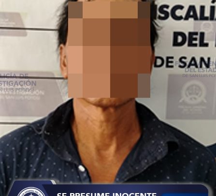 PDI POTOSINA CUMPLIMENTA ORDEN DE APREHENSIÓN POR VIOLACIÓN A UN INDIVIDUO EN SAN ANTONIO