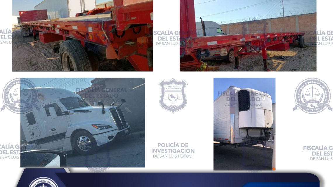 FISCALÍA POTOSINA RECUPERA 4 VEHÍCULOS EN EL ESTADO POR DIVERSAS CAUSAS FISCALÍA POTOSINA RECUPERA 4 VEHÍCULOS EN EL ESTADO POR DIVERSAS CAUSAS