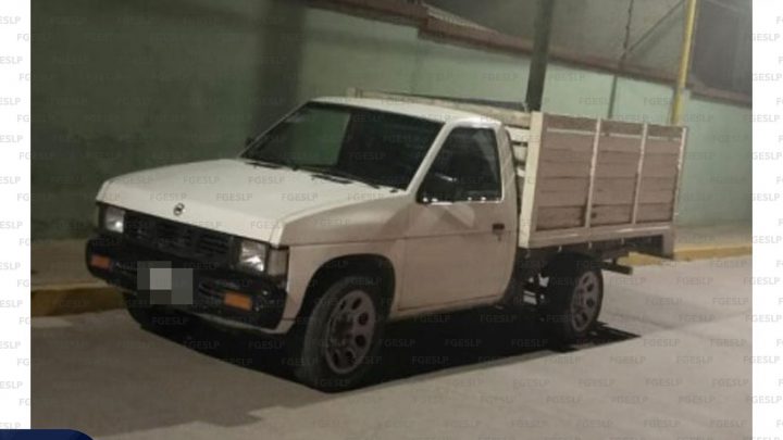 FISCALÍA DE SLP RECUPERA CAMIONETA ROBADA