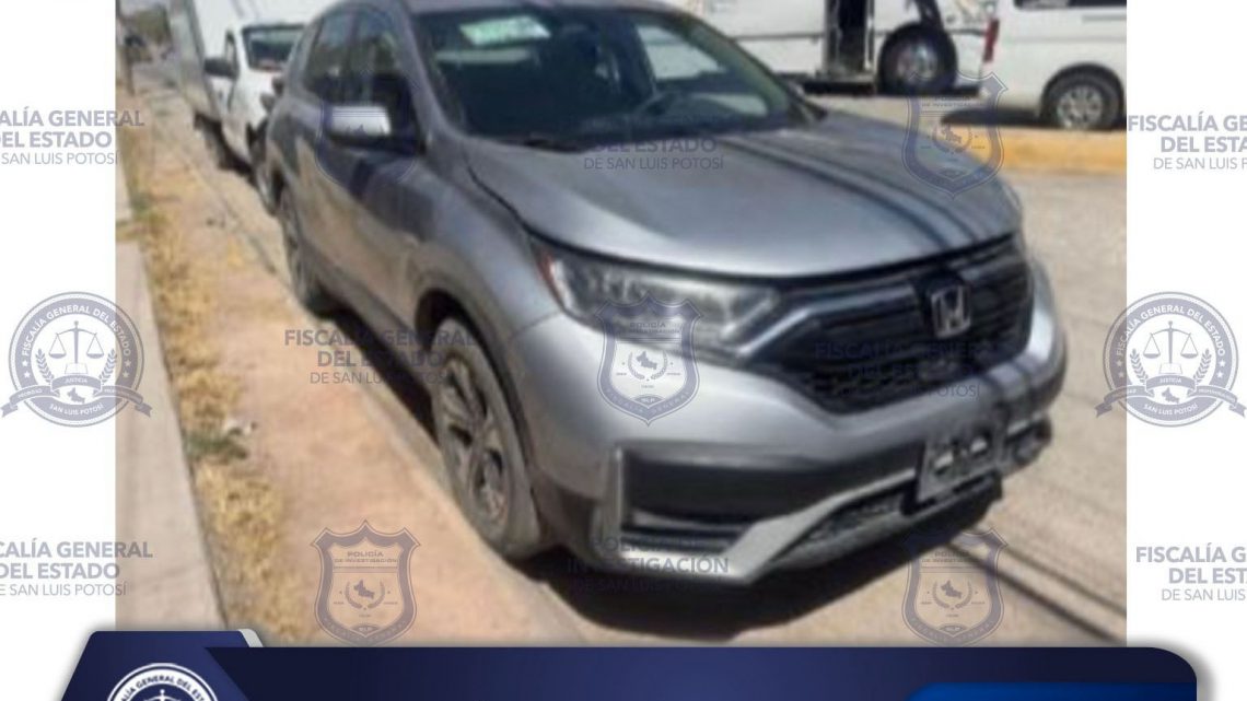 POLICÍA INVESTIGADORA RECUPERA EN SLP UNA CAMIONETA ROBADA