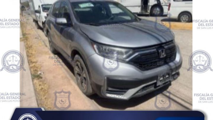 POLICÍA INVESTIGADORA RECUPERA EN SLP UNA CAMIONETA ROBADA