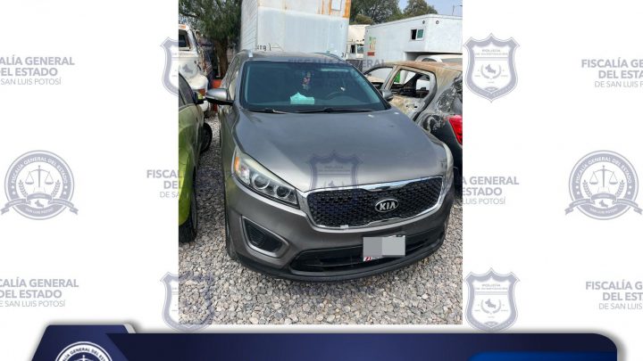 PDI POTOSINA ASEGURA CAMIONETA EN SGS