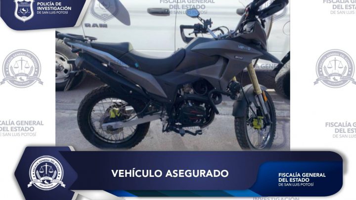 PDI ASEGURA EN LA ZONA METROPOLITANA UNA MOTOCICLETA CON REPORTE DE ROBO
