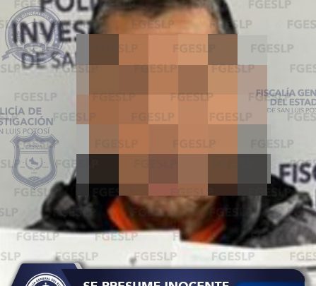 POLICÍA DE FGESLP CAPTURA A SEÑALADO DE ROBO CALIFICADO